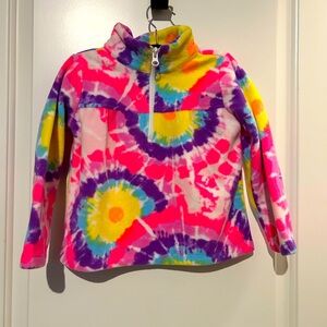 ❤️4 for $25❤️ Tie dye fleece quarter zip‎ 3t